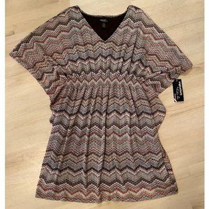 NWT Signature by Robbie Bee chevron dress size 3X